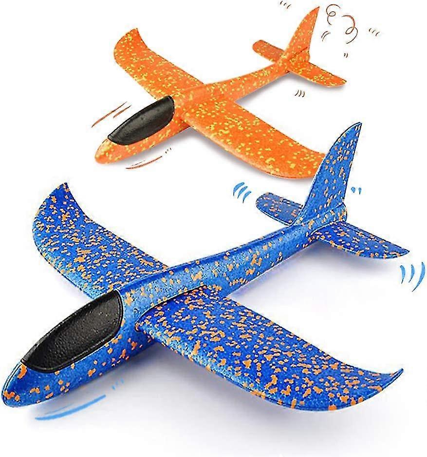Throwing Foam Glider Plane, 2pcs Upgrade Flight Mode Eep Manual Inertia Airplane Durable