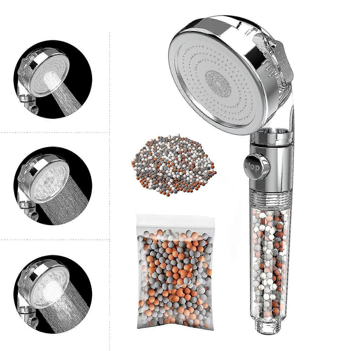 Shower Head, Filter Shower Head, 3 Spray Adjustable Handheld Shower High Pressure Filter Shower