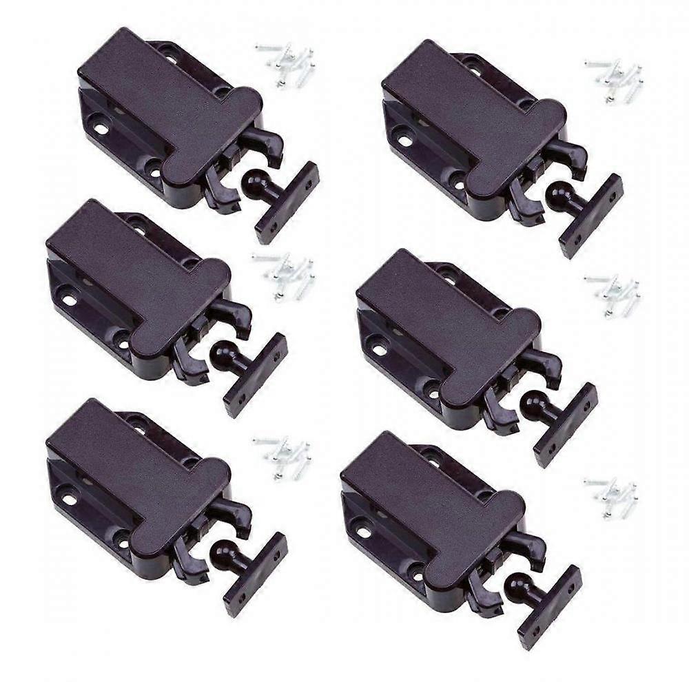 6 door latches with touch unlock rebound self-locking device