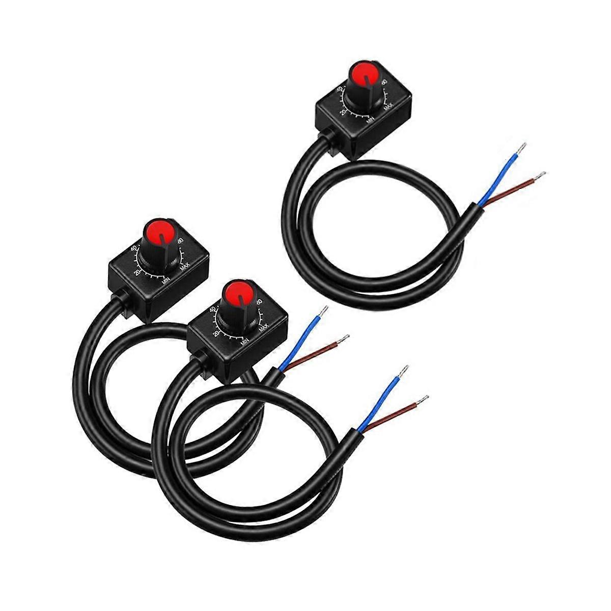 DC 0/1-10V Knob LED Dimmer, Low Voltage Passive Dimmer PWM Dimming for 0-10V or 1-10V Dimmable Elec