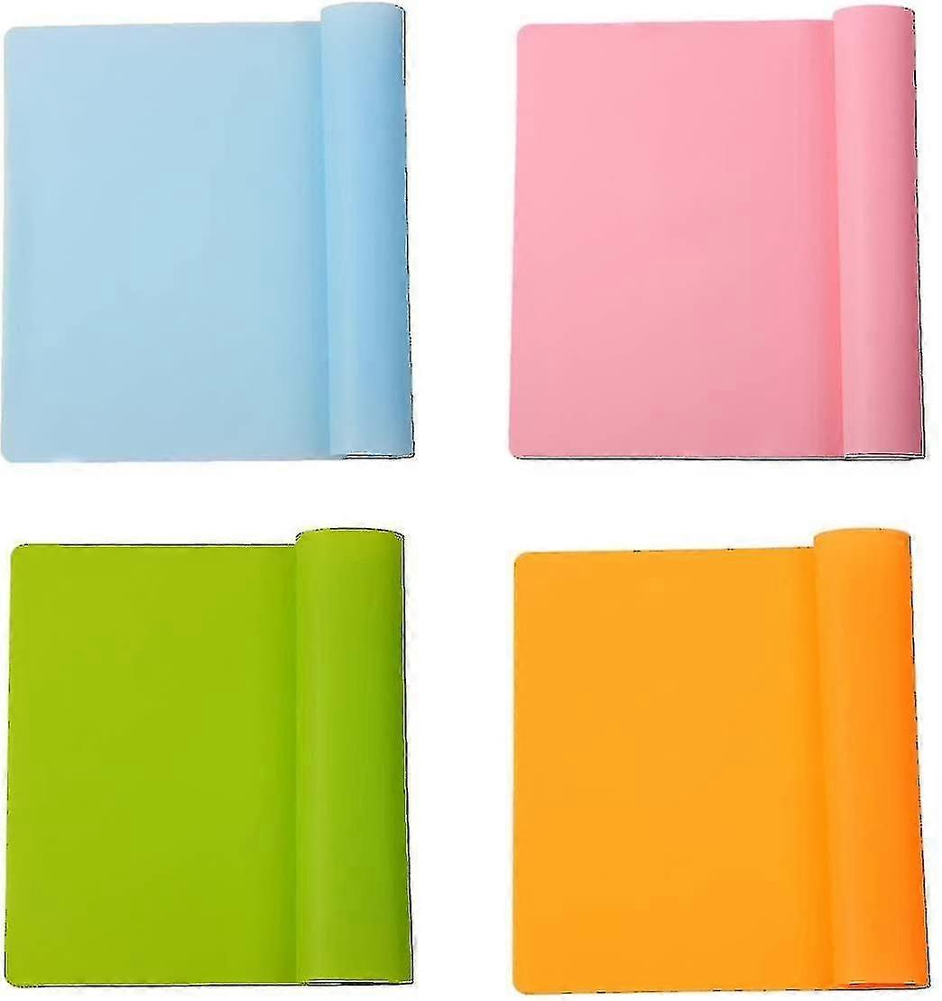 Set Of 4 Reusable Silic Placemats Non-slip Silic Placemats For Kids, , Ba