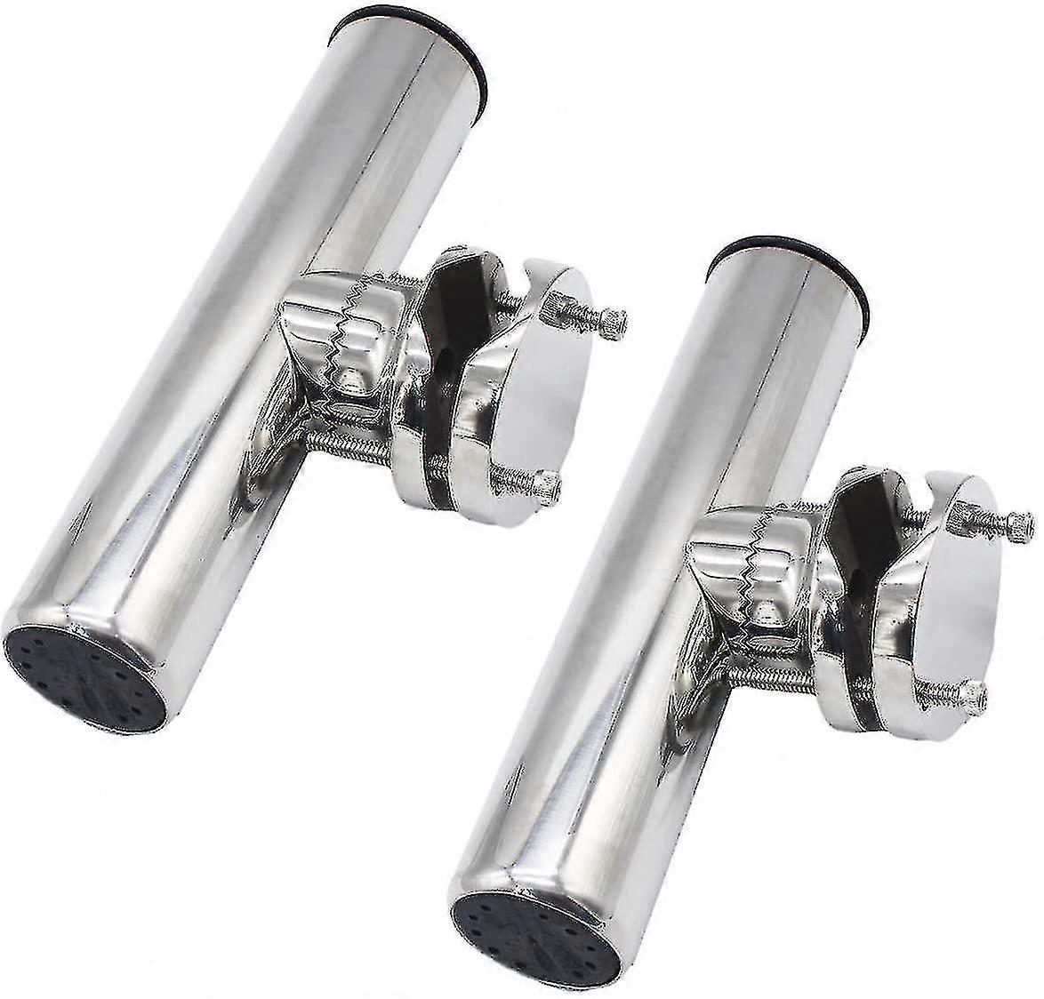 2 Pcs Rail Clamp On Fishing Rod Holder For Boat