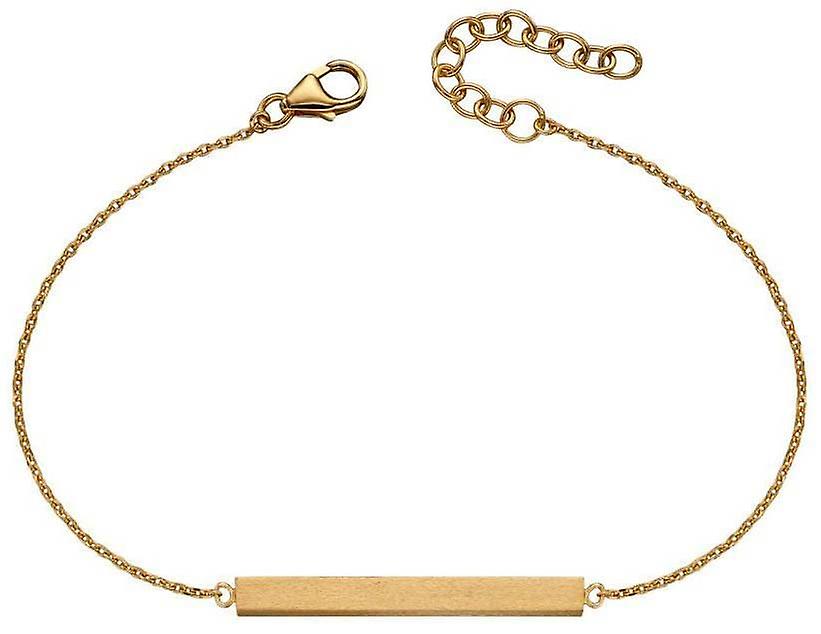 Beginnings Satin Horizontal Bar Bracelet - Yellow Gold