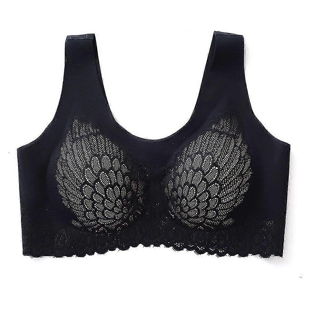 Látex 5d Sutiã sem fio sem fio sem emenda empurrar para cima mulheres respiráveis sutiã cueca