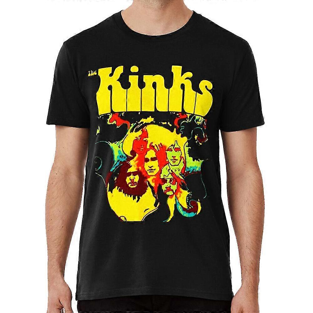 キンクスはロックバンドアートクルーネックTシャツを愛しています