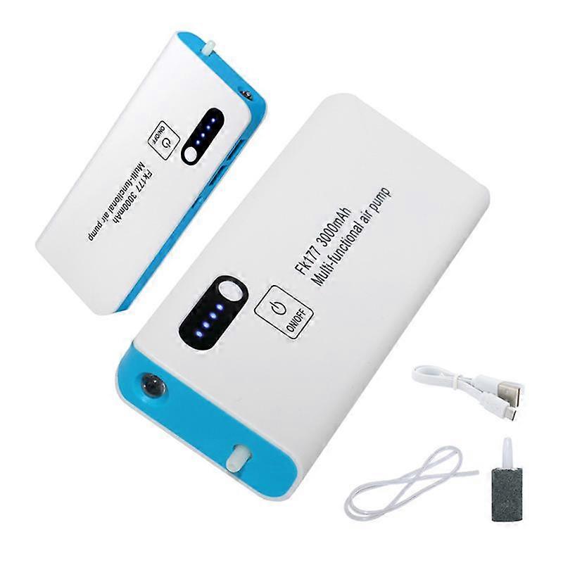 Draagbare Vissen Luchtpomp Beluchter Zuurstofrijk Levend Aas Aquarium Tool Multifunctionele Mobiele Zuurstofpomp met Lamp