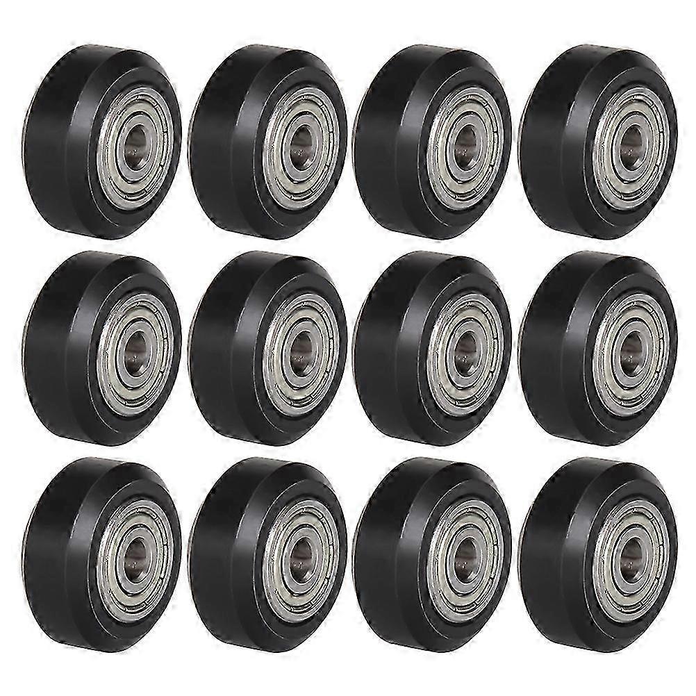 12pcs Printer POM Pulley Wheels Printer Plastic Bearing Pulley Printer Parts