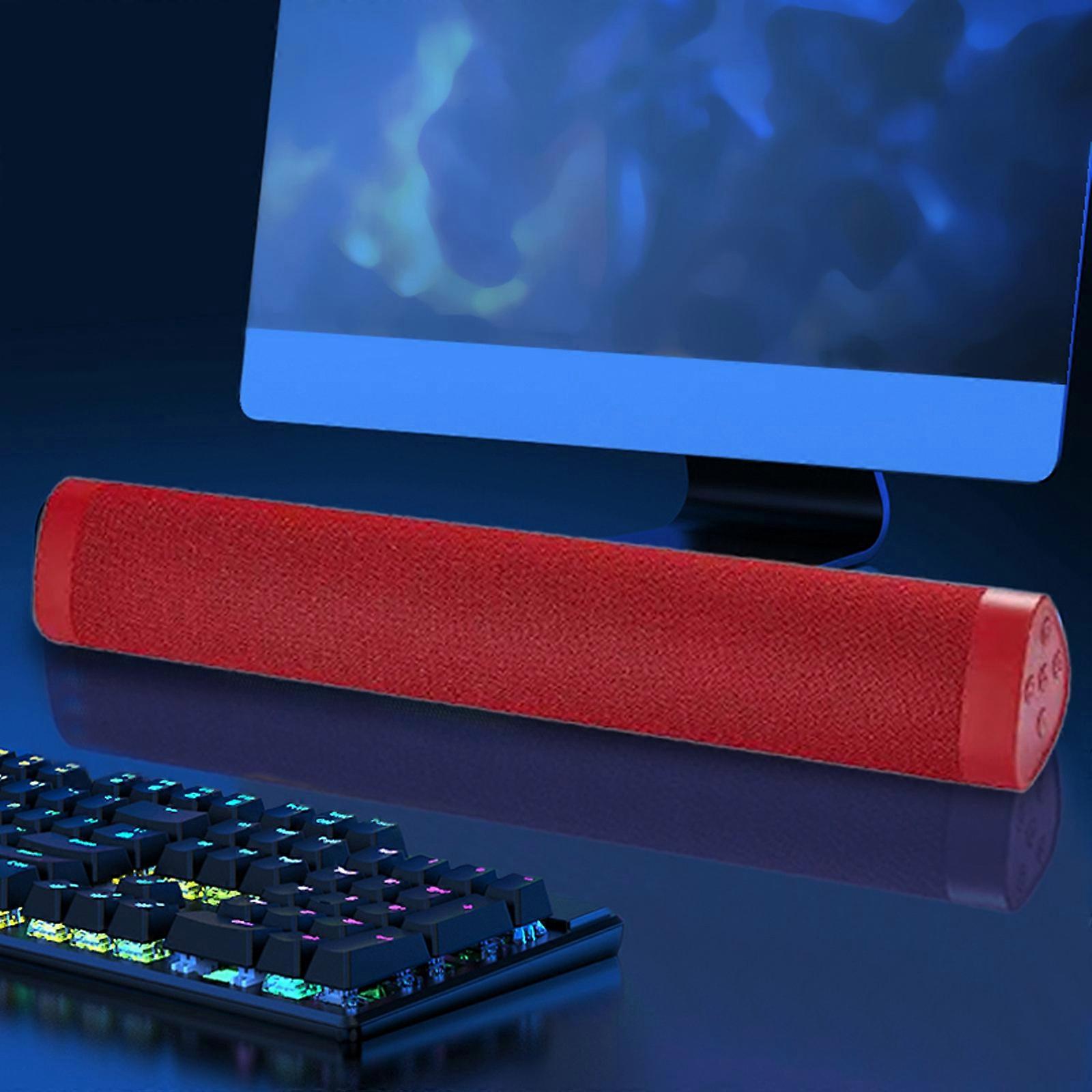 -S Wireless Bluetooth Speaker Speaker HiFi Stereo Sound Effect Sound Bar Desktop Subwoofer Long Bar Bluetooth Speaker Supports-card FM Radio