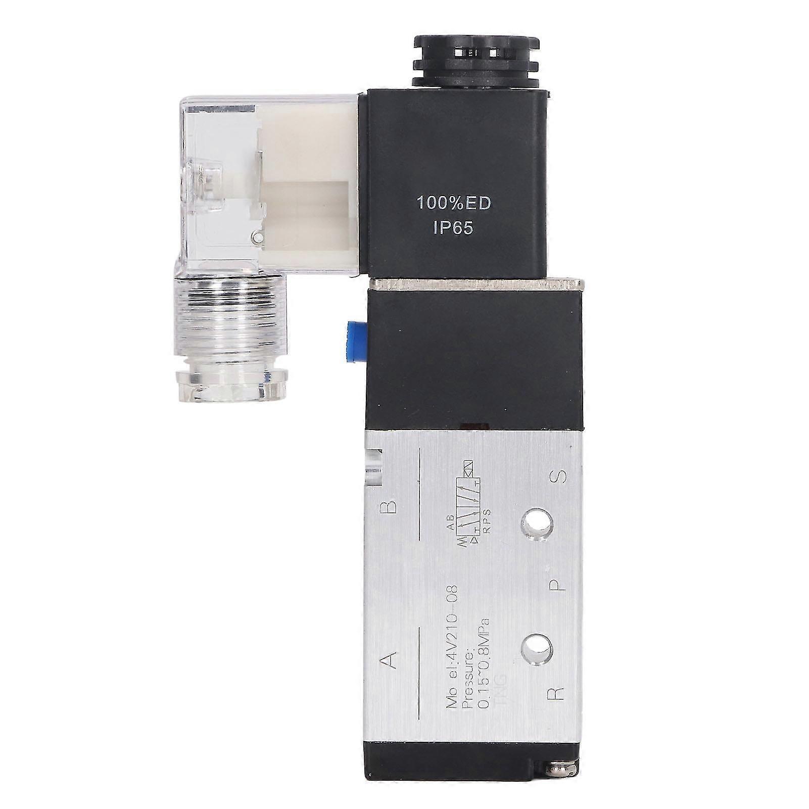 Pneumatic Solenoid Valve 5 Way 2 Position Internally Piloted Type Reversing