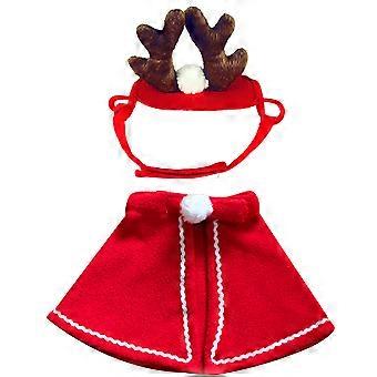 Pet Christmas Headdress Set - Wacky Polyester Xmas Pet Decoration