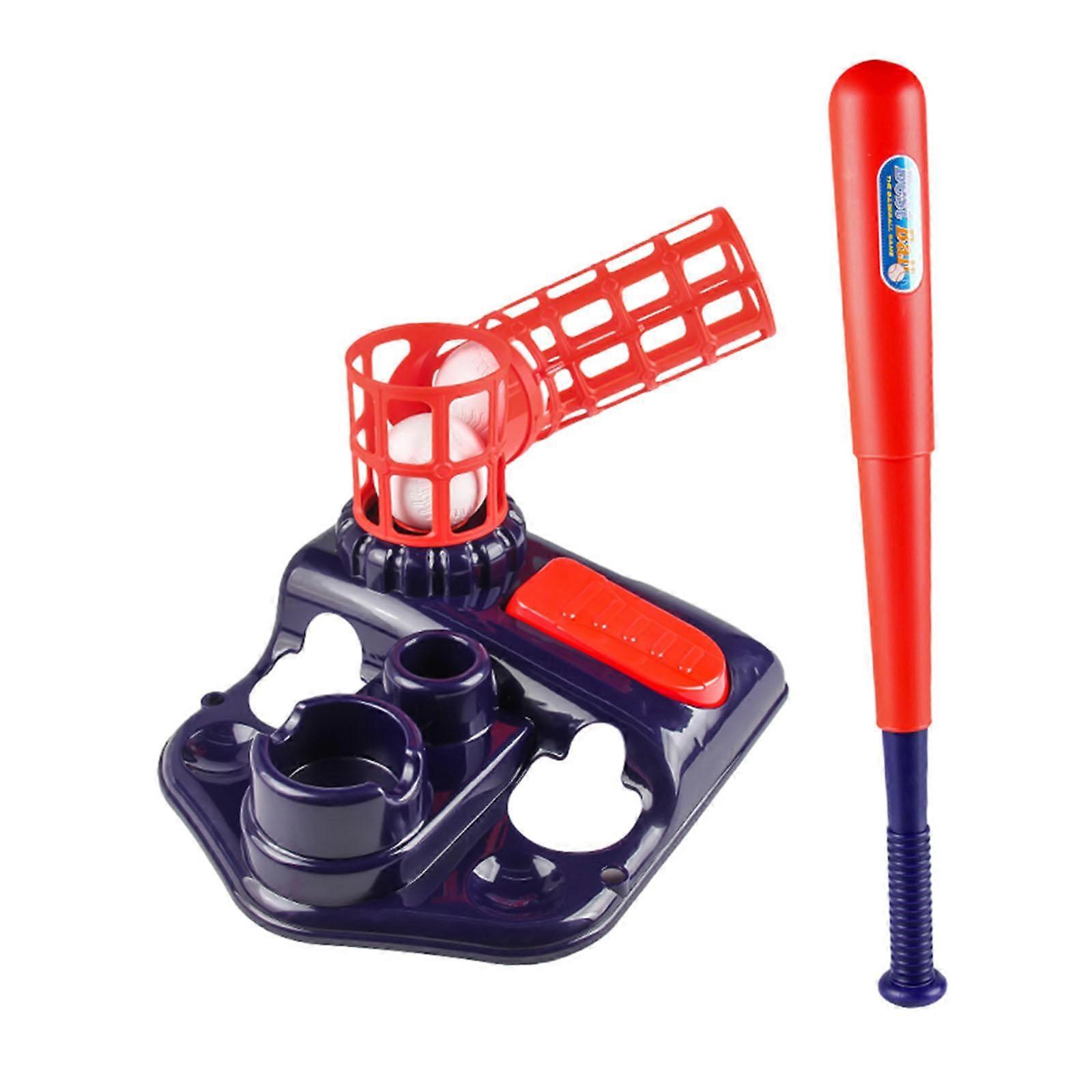 Çocuklar Beyzbol Atış Makinesi 3-5 Yaş Arası Çocuklar İçin Beyzbol Fırlatıcı Mavi