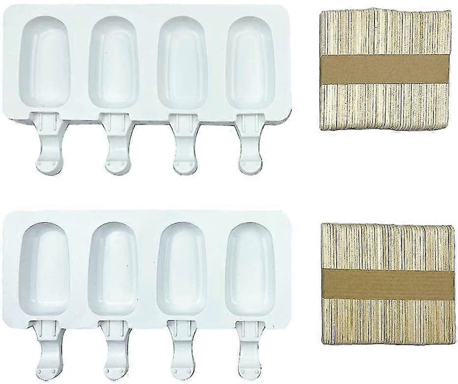 Eiscreme-Form, 2pcs Magnum Cake Mold, Eiscreme-Formen, Silikon-Eiscreme-Form, Eiscreme