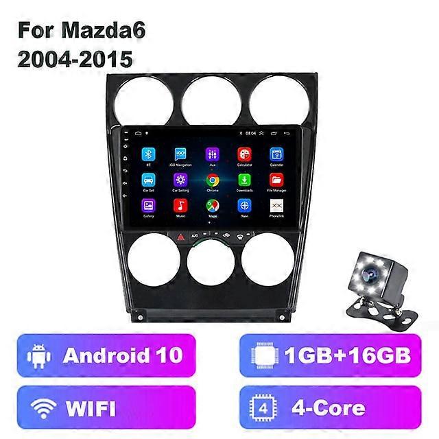 2Din Carplay Android10.0 Araba Multimedya Oynatıcı Mazda 6 2004-2015 Araba Radyo GPS Navigasyon Otomatik Radyo Stereo Blutooth Oynatıcı
