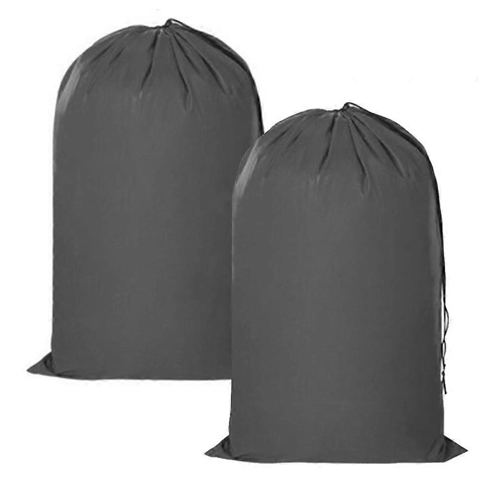 Washable Travel Laundry Bag with Handles and Drawstring (2 Pack), Heavy Duty Large Enough to Hold 4 Loads of Laundry, Fit a Laundry Basket or Clothes