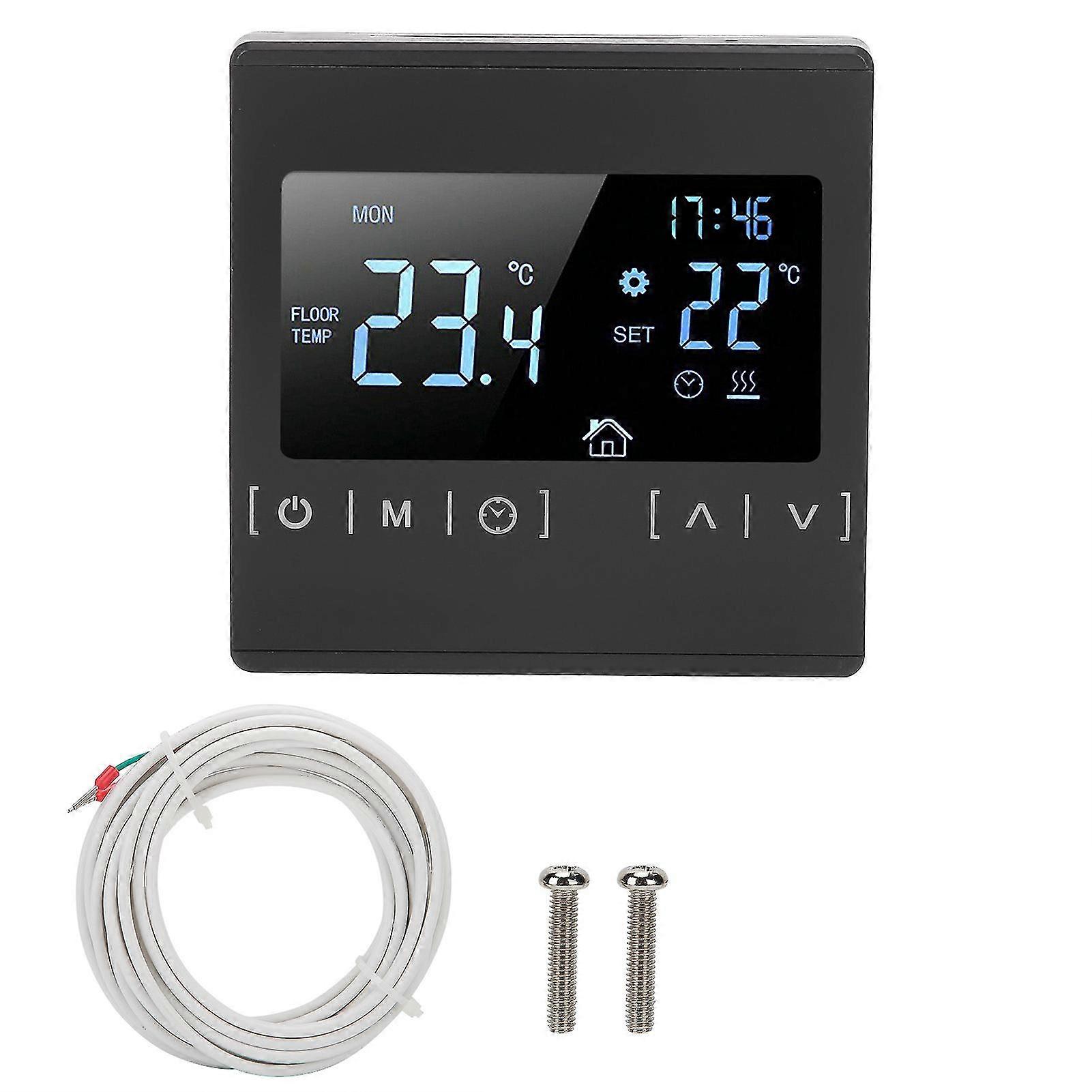 Programmable Thermostat Warm Floor Temperature Controller Compatible For Sauna Boiler Stove 85v?240v 1