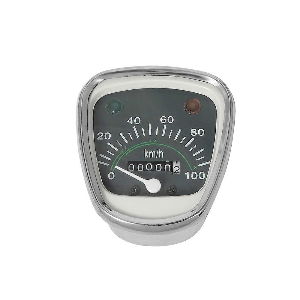 1PC Motorcycle 100 KM/H Retro Speedometer Gauge Odometer Indicator Light Instrument For Honda Passport C50 C70 C90