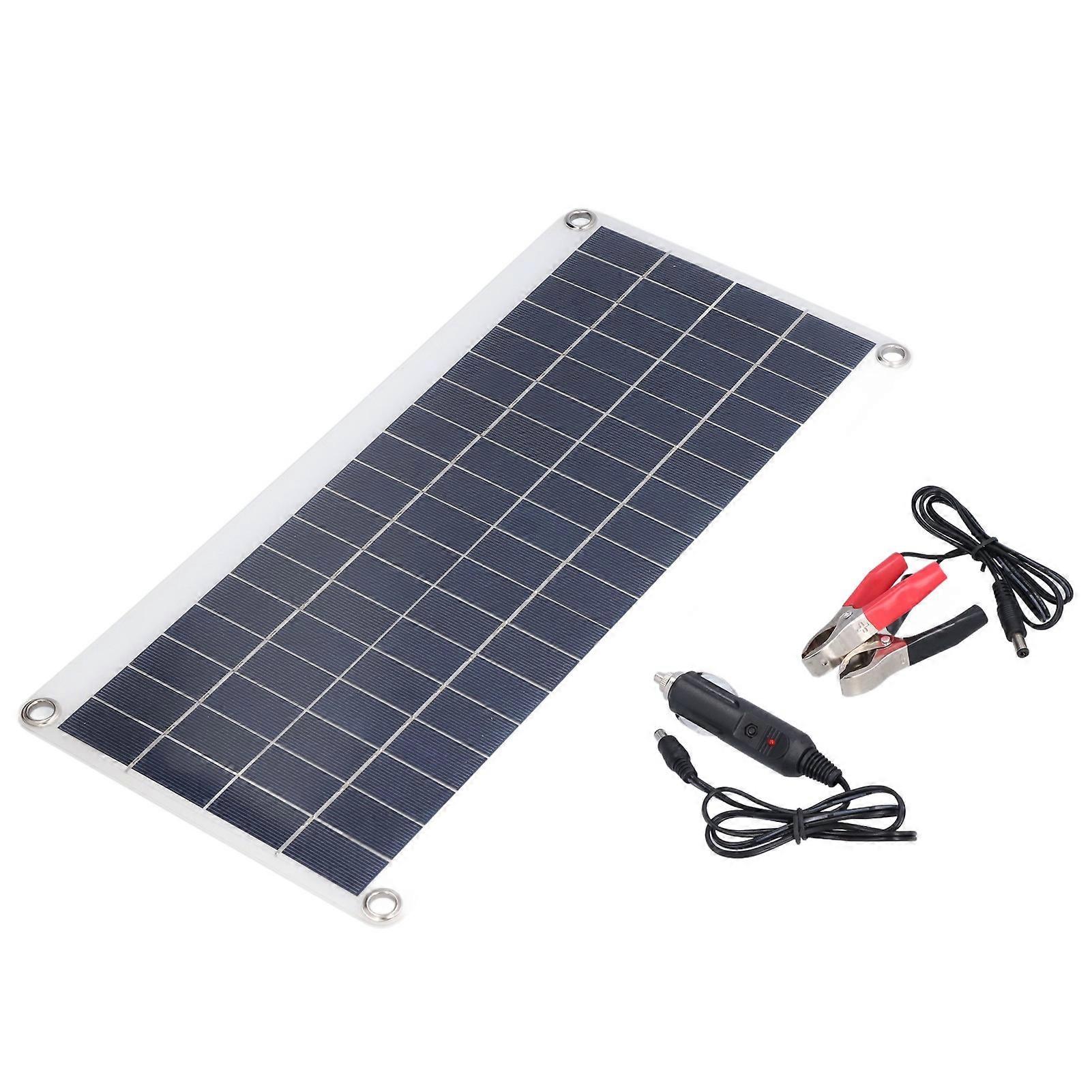 Flexible Monocrystalline 8W Solar Panel Kit for RV Ships Home Portable Solar Battery Module