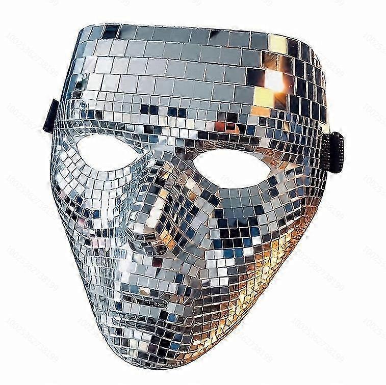 Mirror Mask, Disco Ball Glitter Mask Masquerade Mask