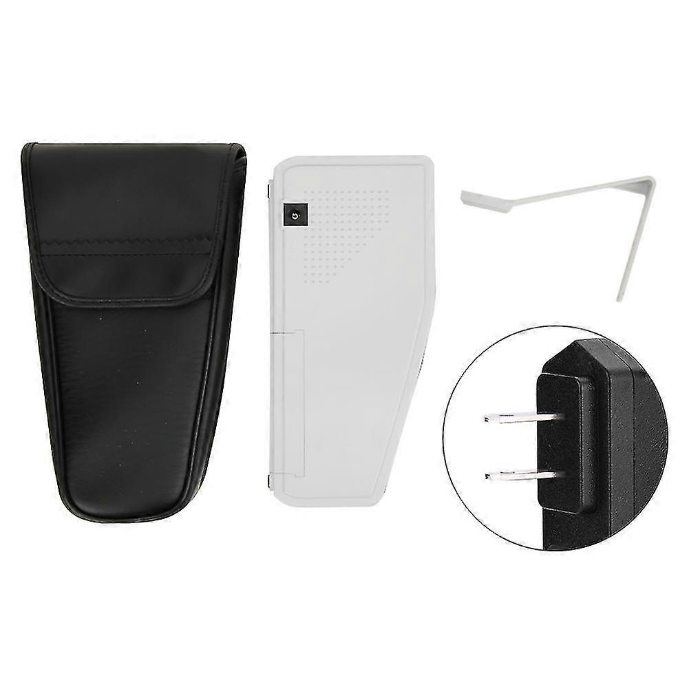 Mini Portable Bill Cash Money Register Currency Counter Counting Machine V40 110-240V US Plug