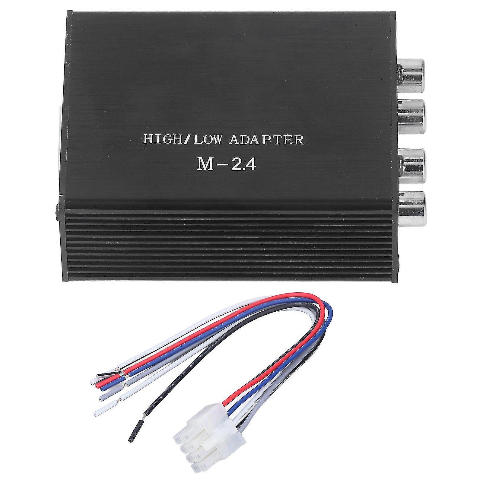 2-in-4-out-Audiokonverter - High-to-Low-Audio-Wandlung - Aluminiumlegierung - DC 12V