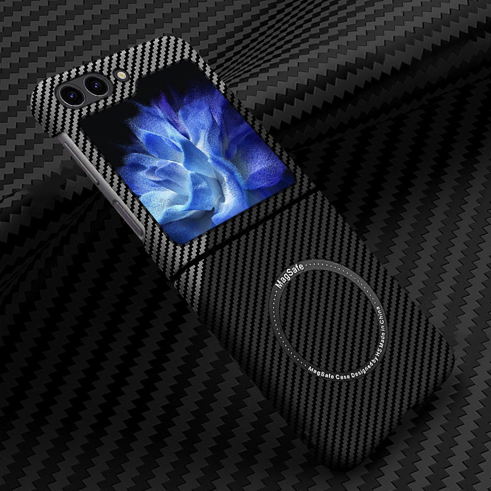 Slim & Thin Carbon Fiber Case for Samsung Galazy Z Fold 6 Compatible with MagSafe, Aramid Fiber Cover with Magnetic for Z Fold6