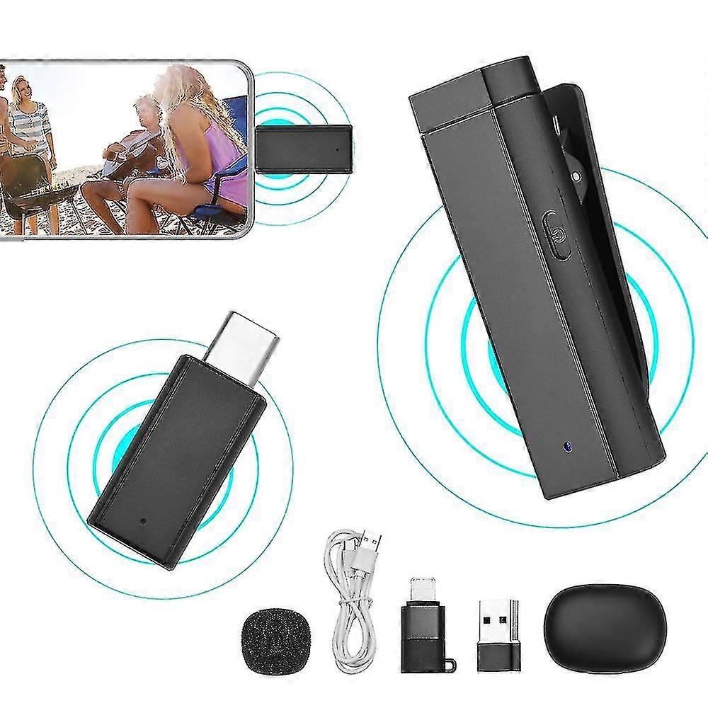 Mini-Clip-on-Mikrofonsystem mit Senderempfänger