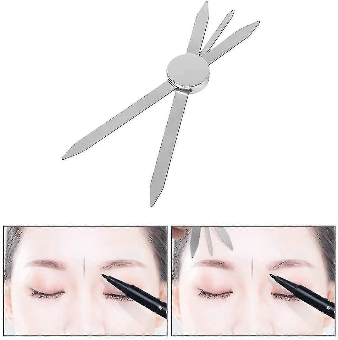 Eyebrow Makeup Caliper Ruler - Three-point Positioning Balance Ruler For Microblading Eyebrow Measure, Eye Brow Make Up Eyebrow Stencil Measuring Tool