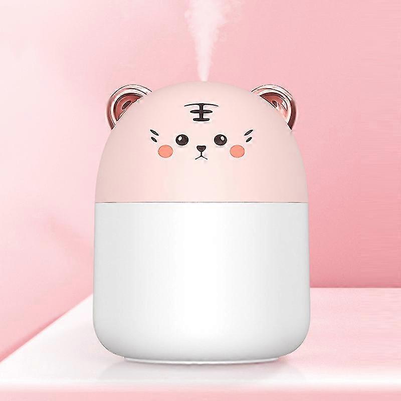 Desktop Humidifier With Colorful Atmosphere Light 250ml Capacity Cold Mist Aroma Diffuser Home Bedroom Humidifier Purifies