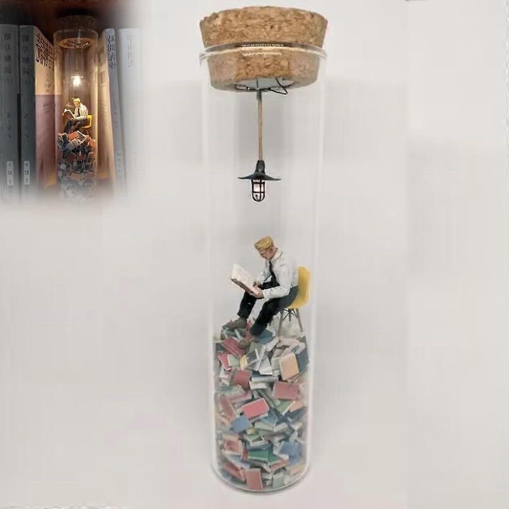 Test Tube Perspective Drawing, Test Tube Diorama, Micro Scene Fandicraft Ornaments, Fun Sci-fi Books to Decorate Test Tubes, Wonderful Gifts