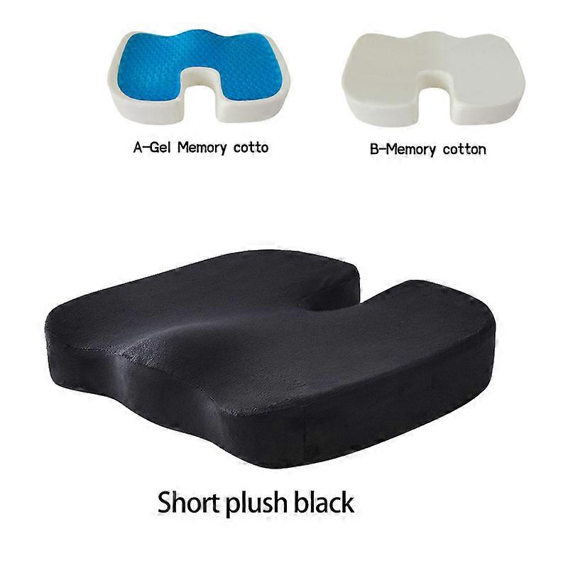 קצף זיכרון ג'ל בצורת U כרית מושב עיסוי כיסא משרדי לרכב לישיבה ממושכת כרית כרית ג'ל להקלה על כאבי עצם הזנב של Coccyx גב