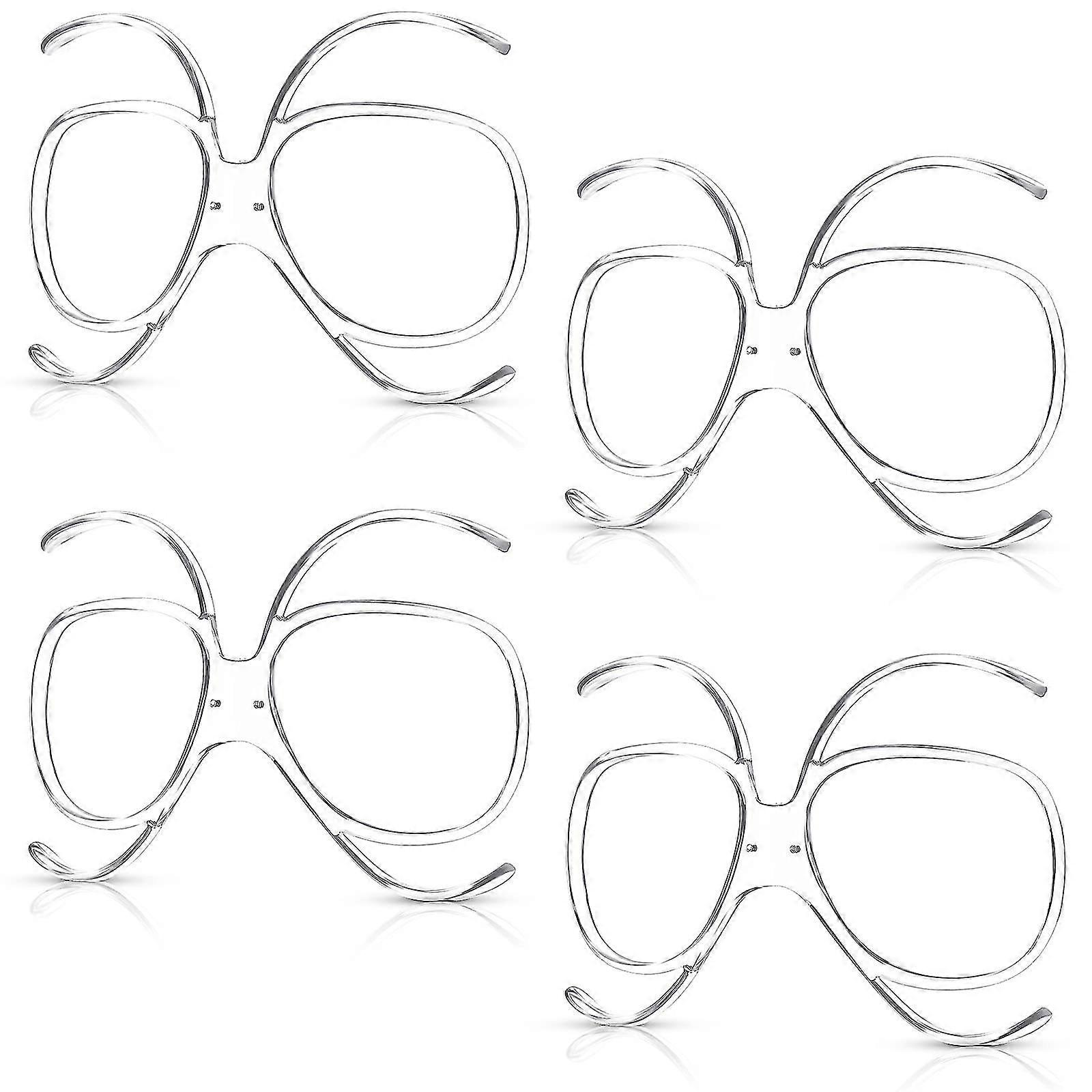 4 Pieces Prescription Ski Goggles Rx Insert Optical Adaptor Ski And Snowboard Goggle Insert Adaptor Optical Insert