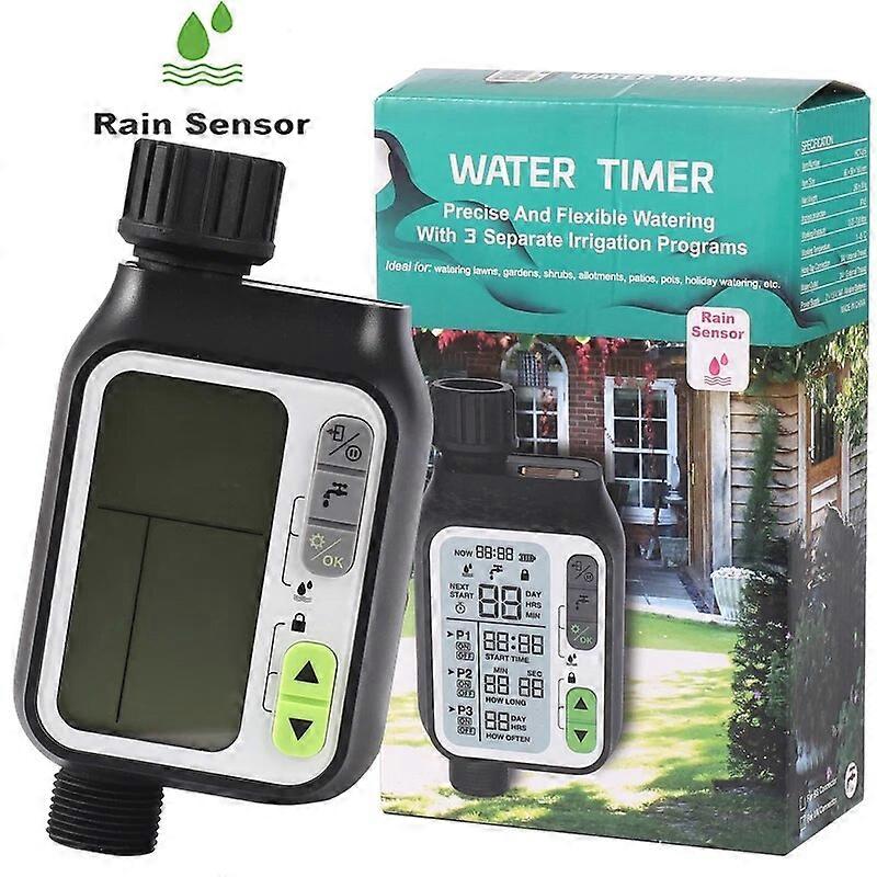 Water Timers Automatic Waterproof Irrigation Watering Timer Controller System with Rain Sensor