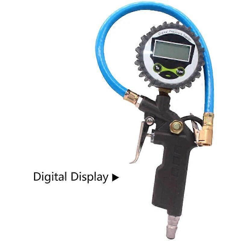Digital Tire Pressure Gauge Handle Grip Trigger Inflator 220PSI Car Tire Air Pressure Gauge Dial Meter Vehicle Inflation Gun
