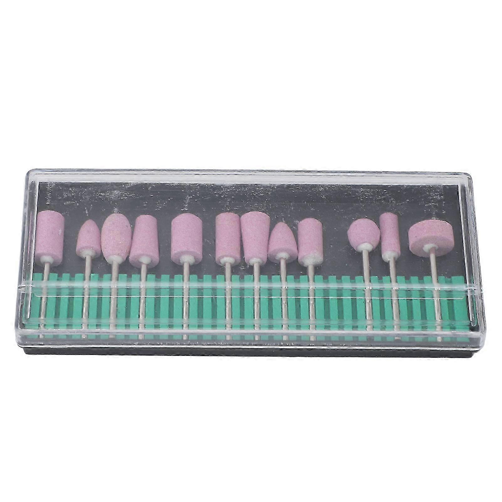 12Pcs Rotary Abrasive Mounted Stone Grinding Tool Grinder Polisher Drill Bits for Sanding Deburring