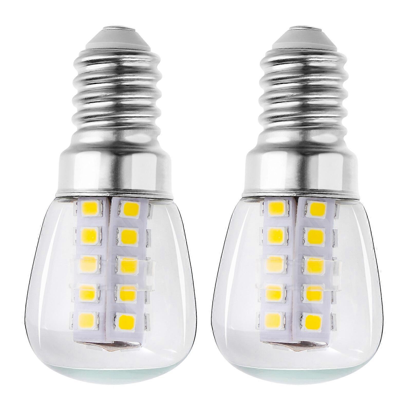 OSALADI 2PCS 3W Frigider Bec E14 LED Corn Light Replacement Frigider Warm White Light Bec