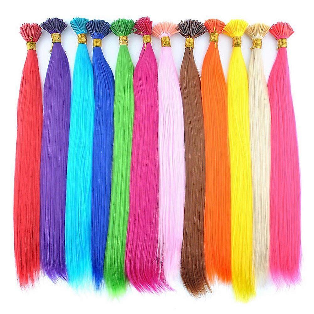 Synthetische I Tip Keratin Fusion Hair Extensions Diverse Kleur 5G/Strand 50 Strengen/Pack Keratine Tip Stick Hair Extensions (I-Tip 45cm) (50 Strand voor R