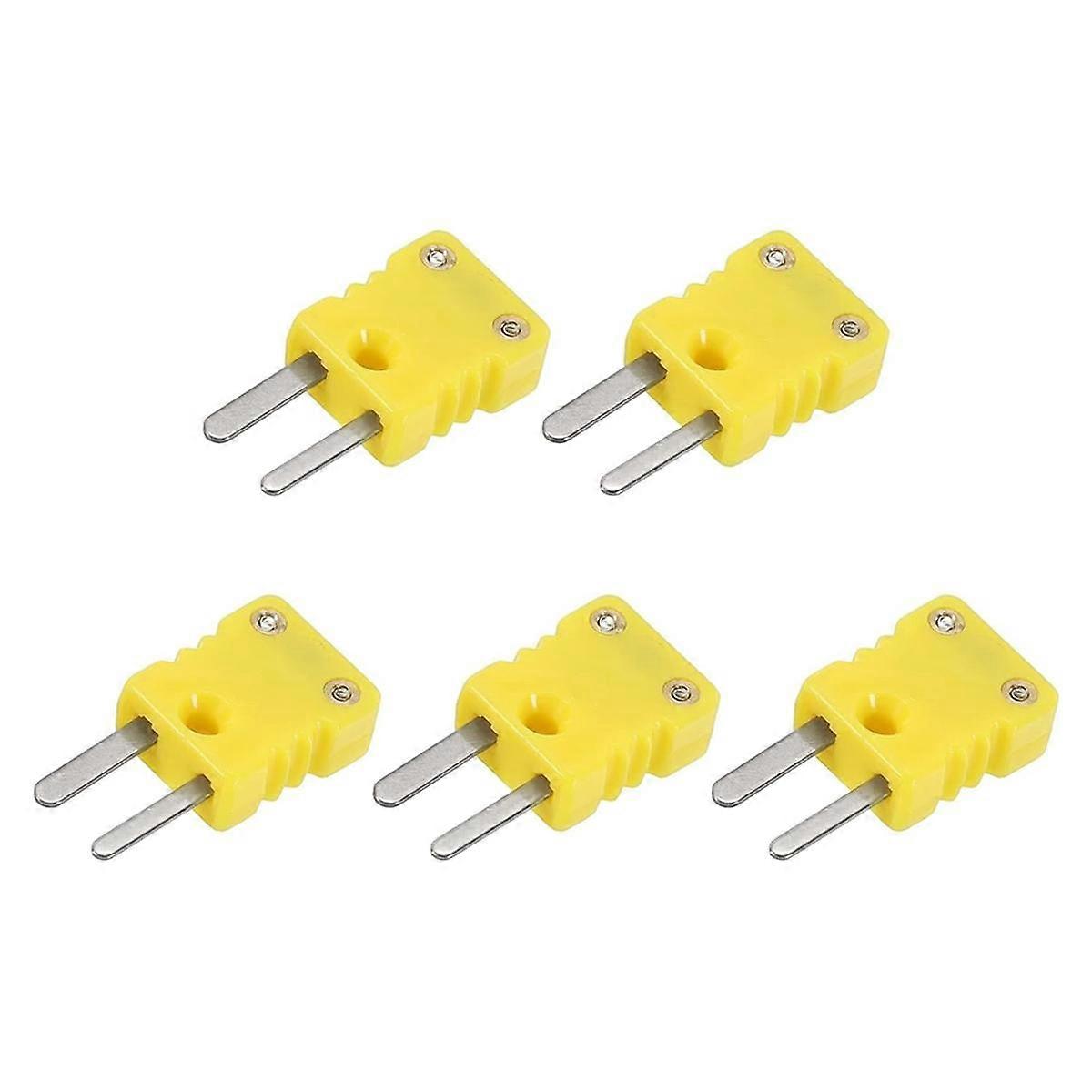 Mini Type K termoelementkontakt mannlig pluggadapter Høy temperatur 120 (248) for termoelementsensorprober