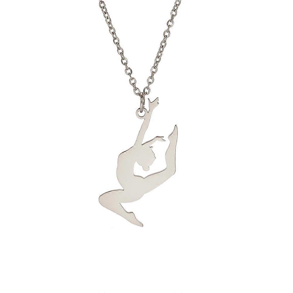 Women's Gymnastics Dancer Design Necklace