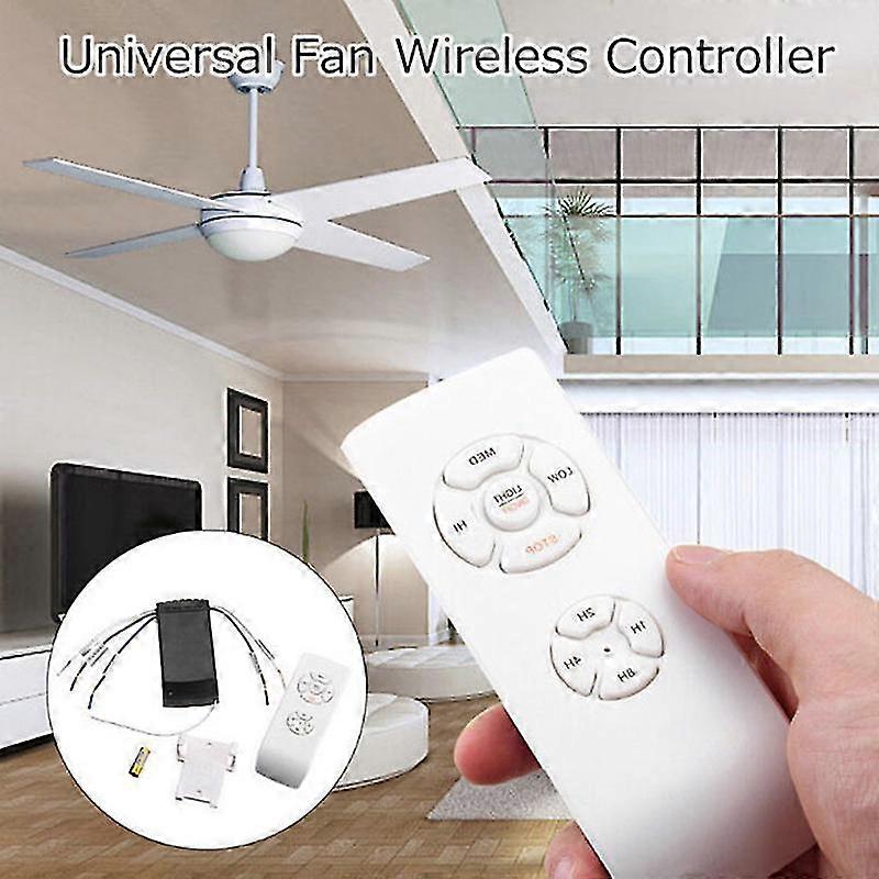 110-240v Universal Ceiling Fan Lamp Speed Remote Control Kit Timing Wireless