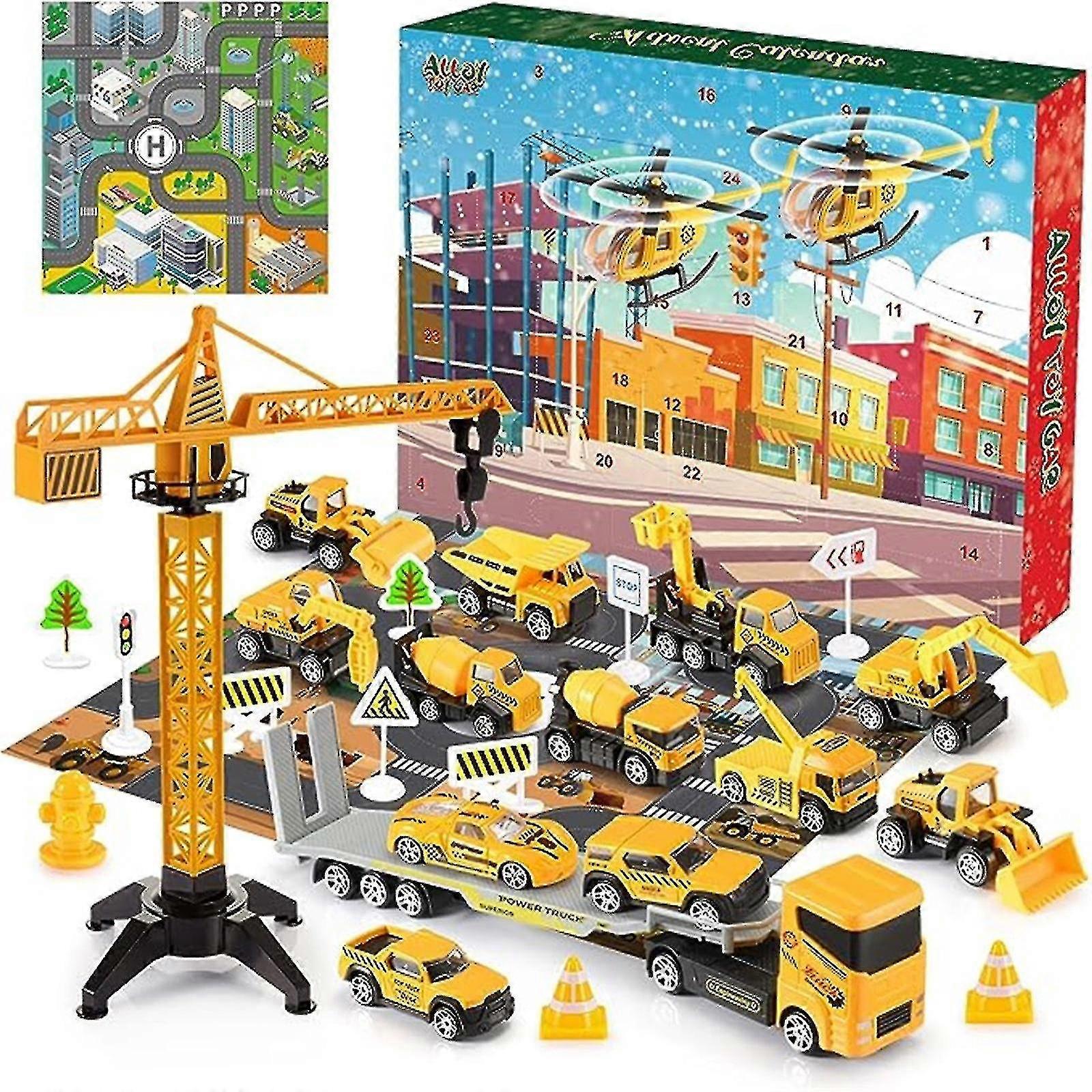 Construction Engineering Vehicle Christmas Advent Calendar
