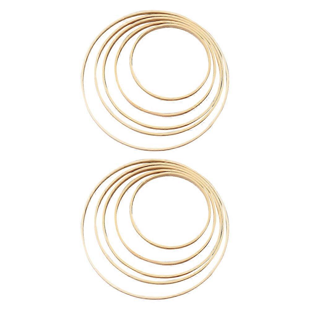 10pcs Practical Dream Catcher Circles Dream Catcher Frames Round Fan Frames