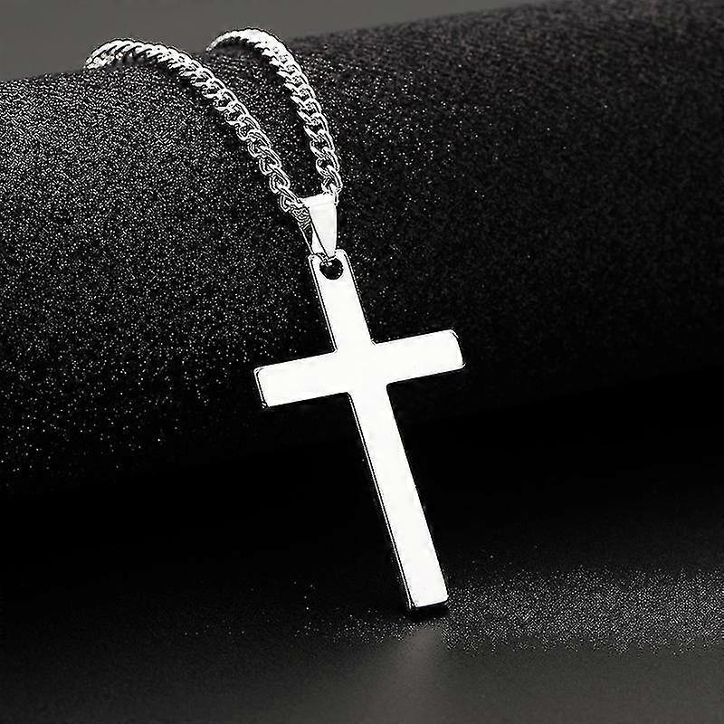 الفولاذ المقاوم للصدأ مصقول يتوهم جراد البحر إغلاق الإيمان الديني الصليب قلادة قلادة