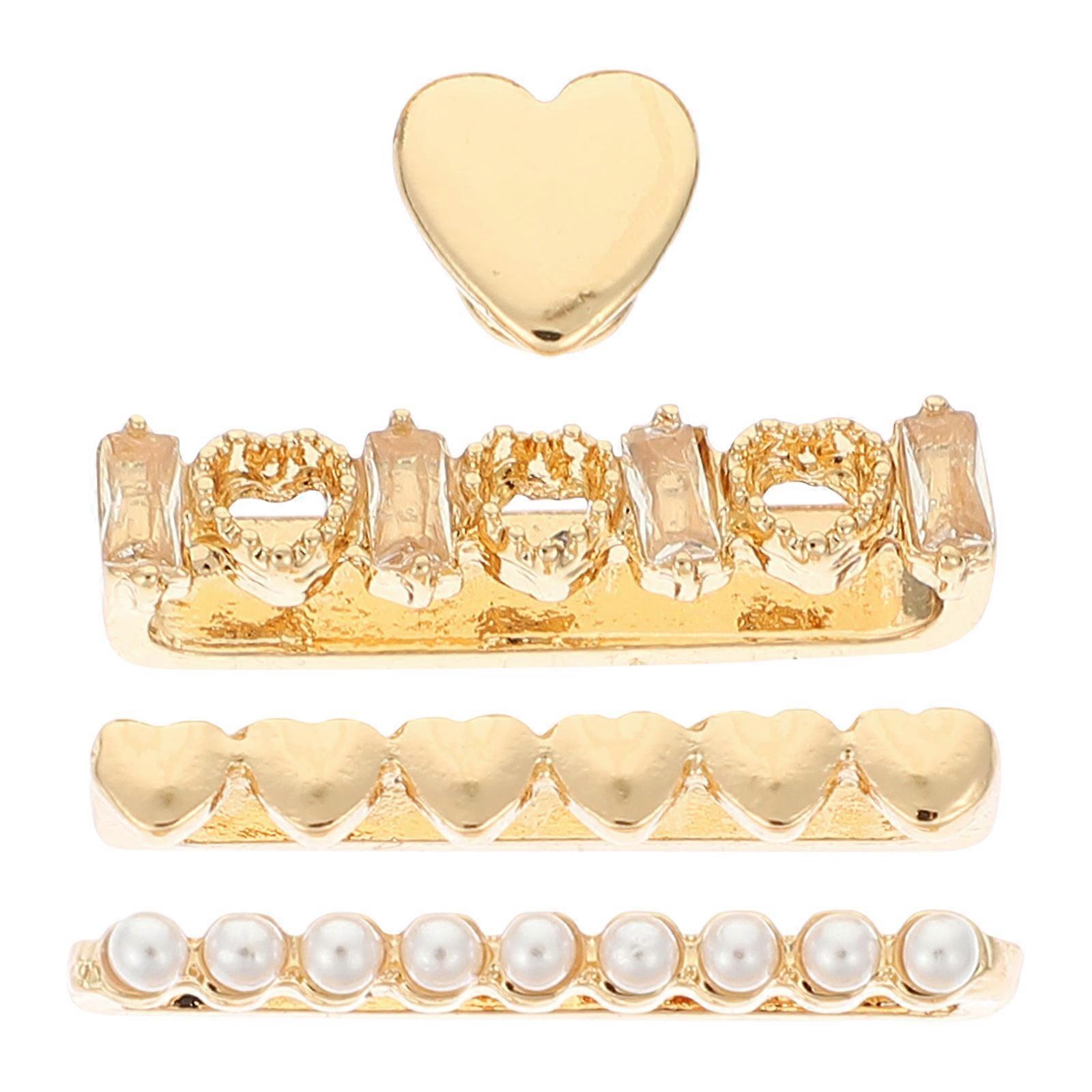 4Pcs Decorative Strap Loops Watchband Ring Silicone Strap Charm Compatible for Apple Watch