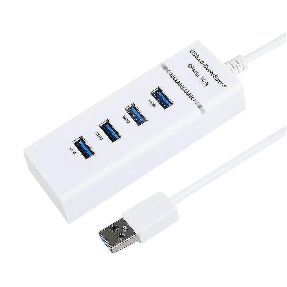 Usb Hub,4 Port Usb Hub 3.0 Usb Splitter With 30cm Extended Cable For Pc Laptop Mac Surface Pro And More Usb Devices