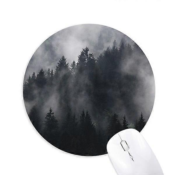 Dark Forest Mountain Fog Mist Mouse Pad