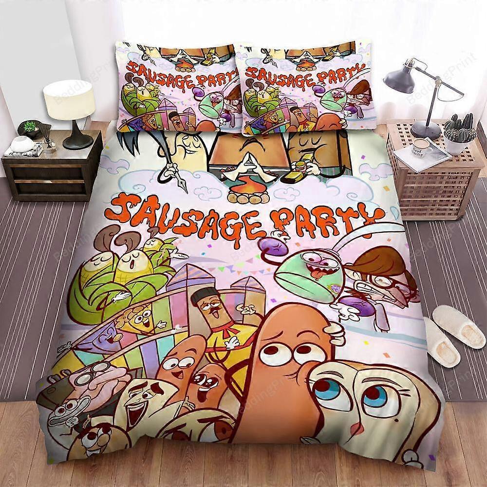 v3569 ملاءات السرير السجق حزب الفيلم الفن غطاء لحاف مجموعة أغطية السرير بياضات السرير غطاء دونا ملاءات السرير IU3569