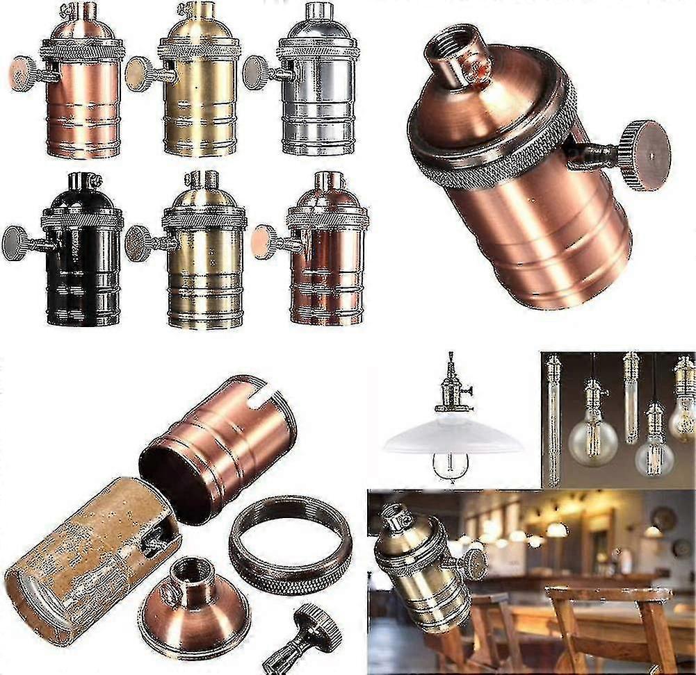 1pc Brass Bulb Holder. E26 / E27 Retro Antique Copper Lamp Socket