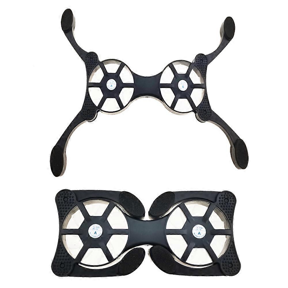 NB008 Foldable Laptop Cooling Pad 2 Fans Adjustable Notebook Stand Portable Computer Riser