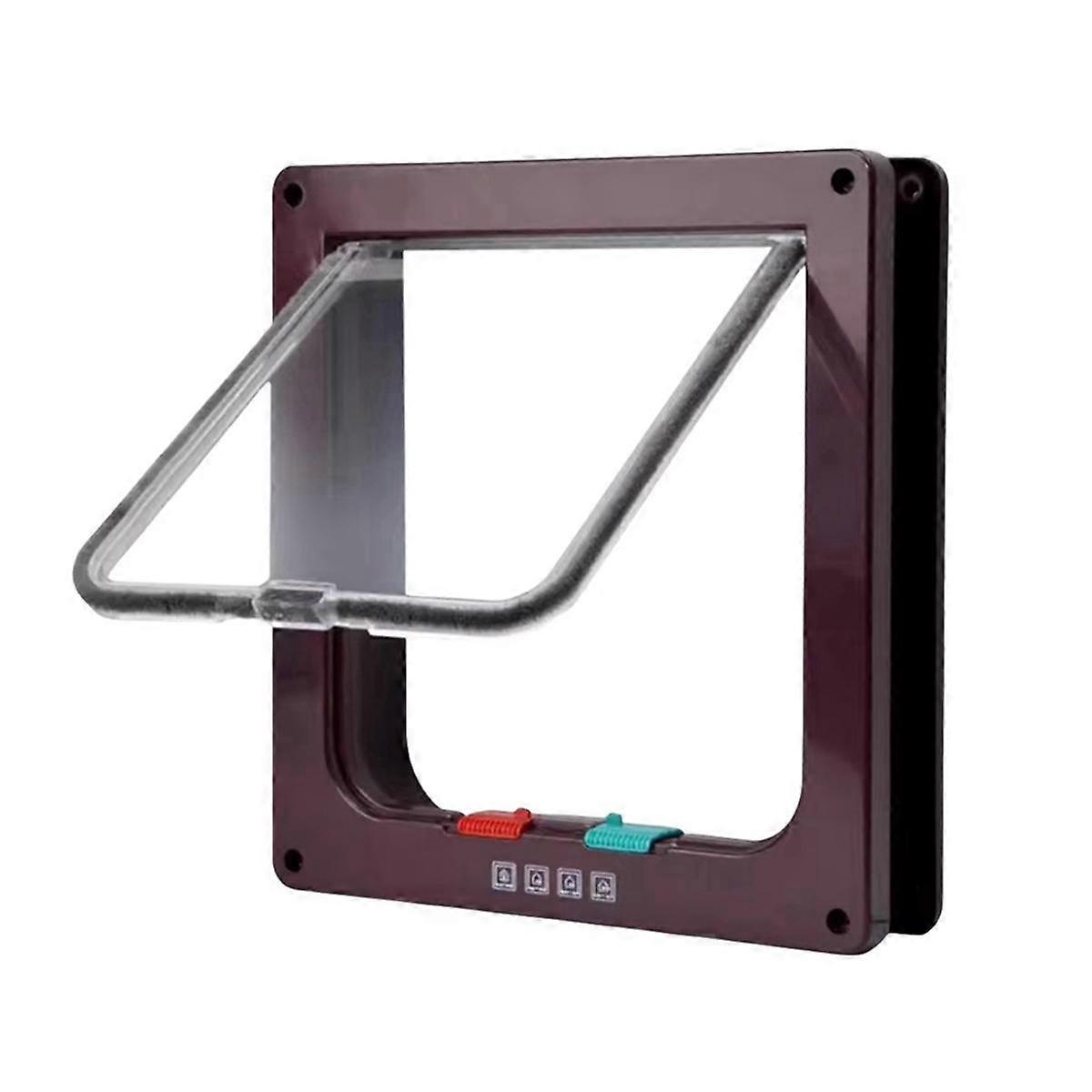 Dog Cat Kitten Door Safe Entry and Exit Pet Door Suitable for Puppies and Kittens, Sliding Door Saf