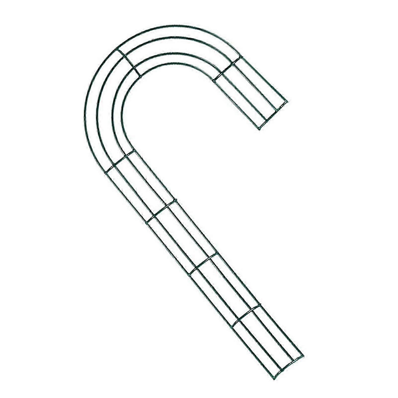 Christmas Wreath Frame Solid Construction Rust-proof Metal Xmas Candy Cane Wire Wreath Frame For Home